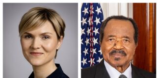 Kristrún Frostadóttir, premijerka Islanda i Paul Biya, predsjednik Kameruna